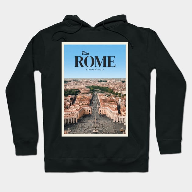 Visit Rome Hoodie by Mercury Club